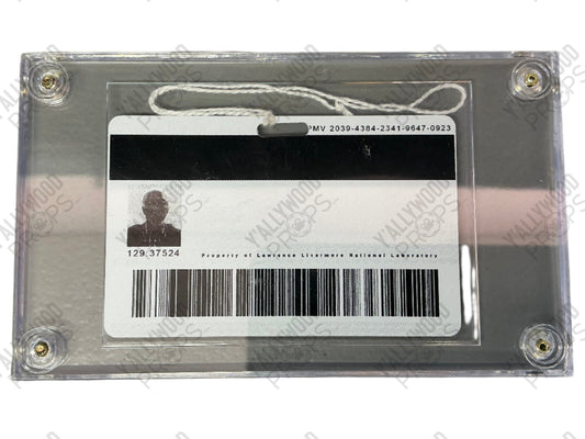 Morgan Freeman's ID Badge Transcendence (2014) Memorabilia Y'allywood Props