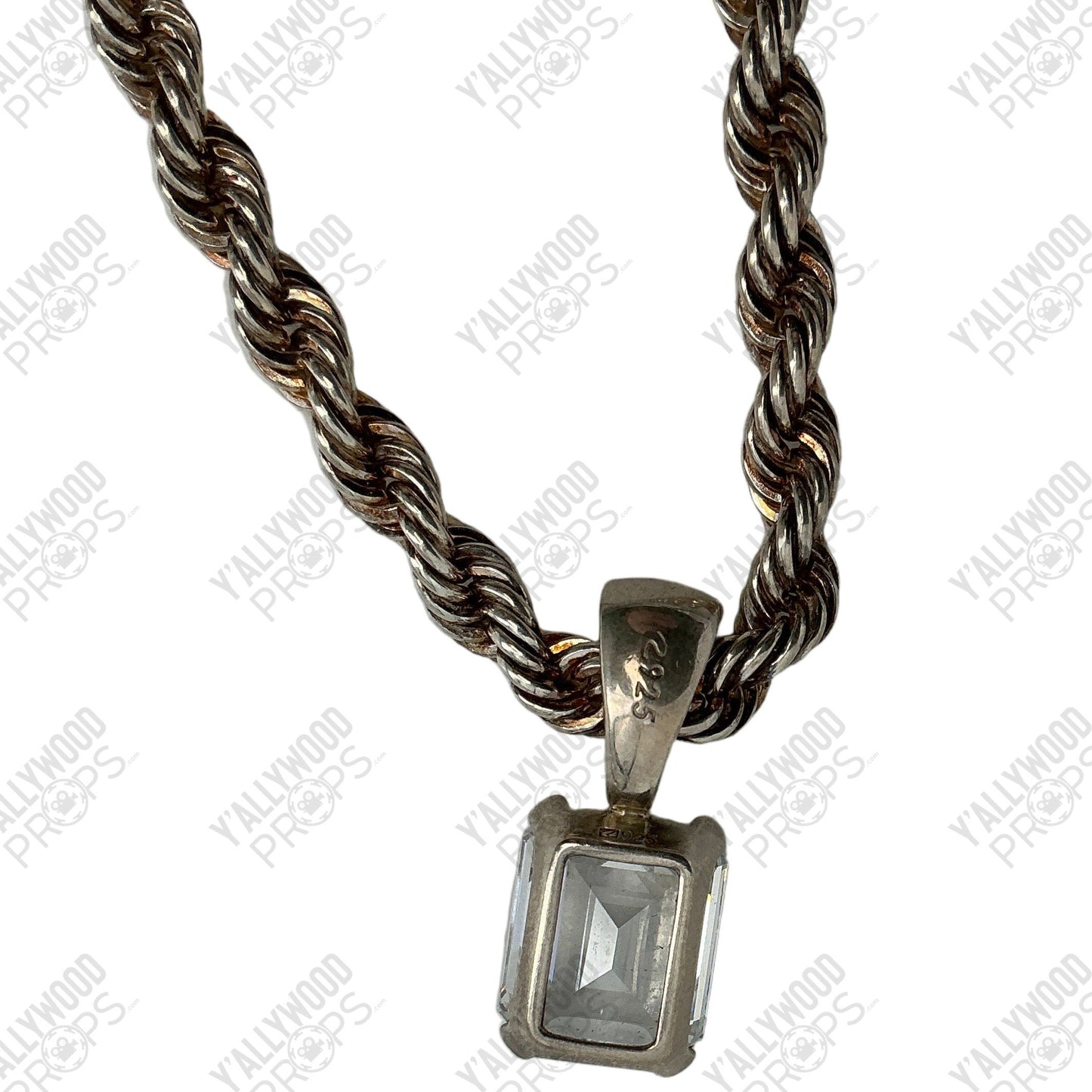 Jonathan Majors' Silver Chain Creed III (2023) Movie Prop Y'allywood Props
