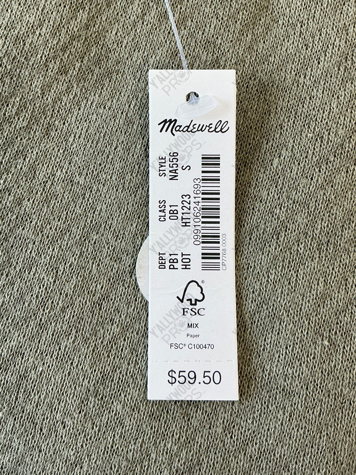 Madewell Crop Long Sleeve Top Unknown Film Wardrobe Wardrobe Y'allywood Props