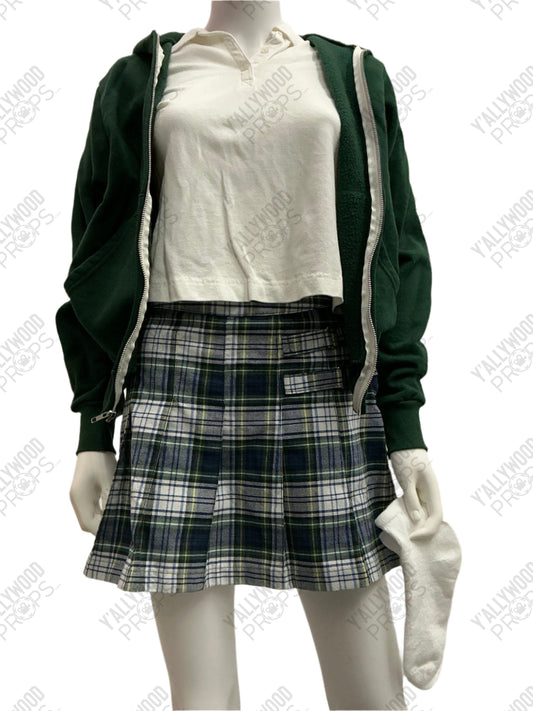 Izzy School Uniform Skirt The Idea of You (2024) Wearable Wardrobe Y'allywood Props