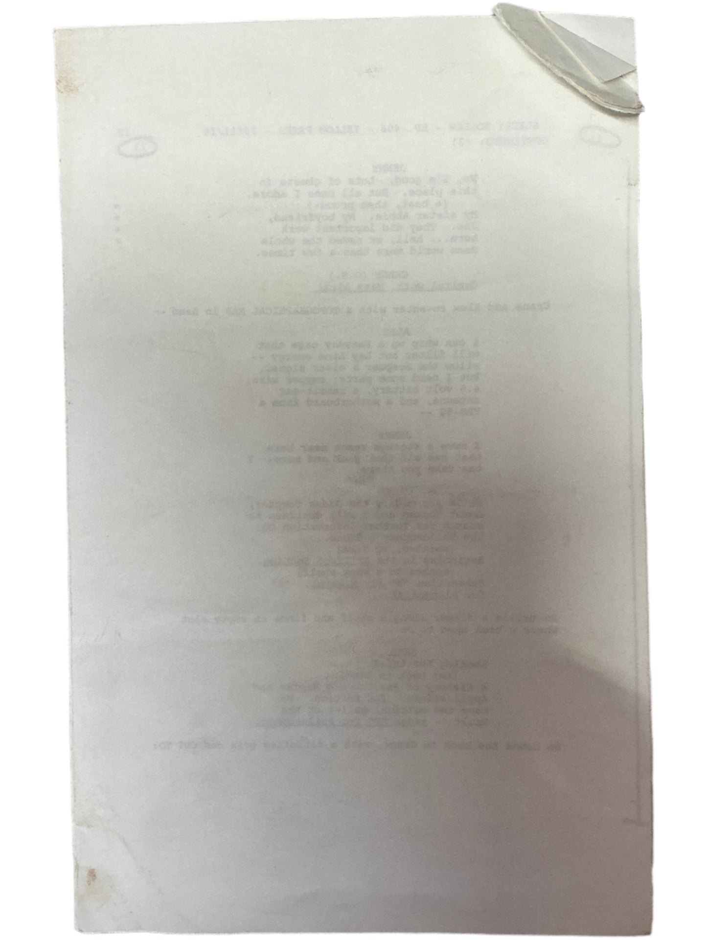Call Sheet & Script S4E6 Sleepy Hollow (2016) Autograph Y'allywood Props