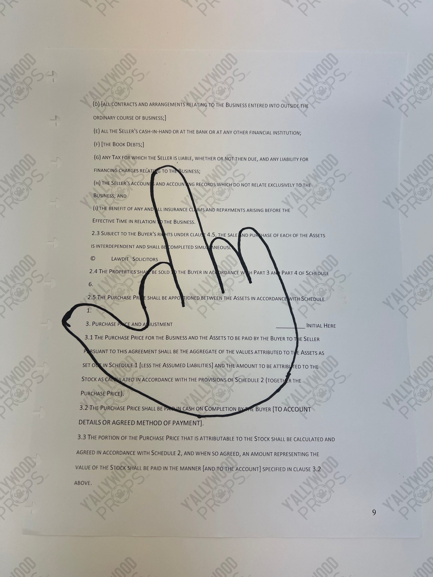 Tom Cole’s Offer Refusal Extra S3E3 Cobra Kai Movie Prop Y'allywood Props