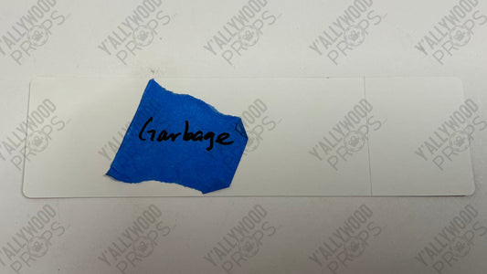 Japanese Garbage Sign Bullet Train (2022) Movie Prop Y'allywood Props