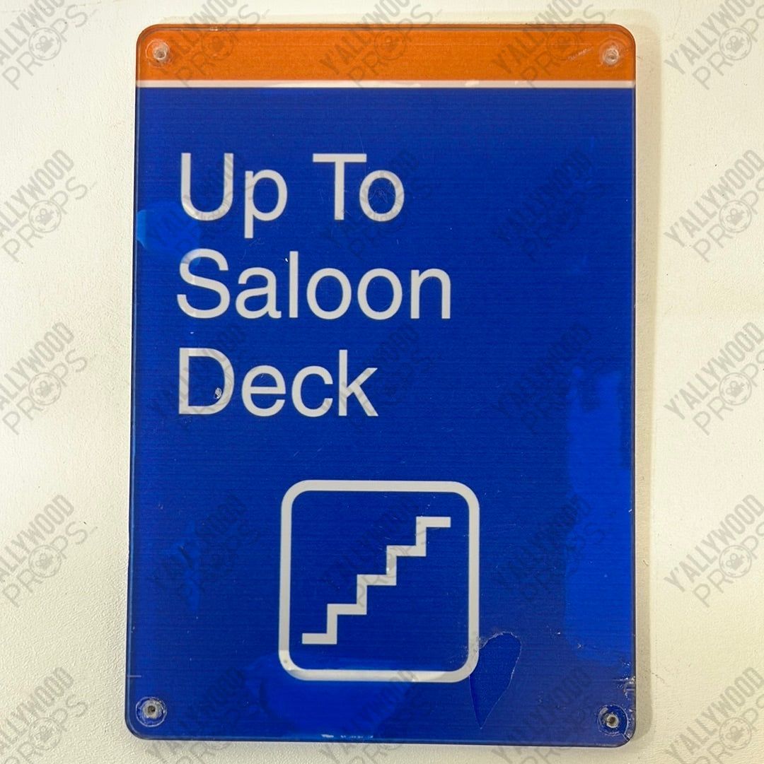 Staten Island Ferry Signs Spider-Man: Homecoming Movie Prop Y'allywood Props Up to Saloon Deck 10x7” lighter blue