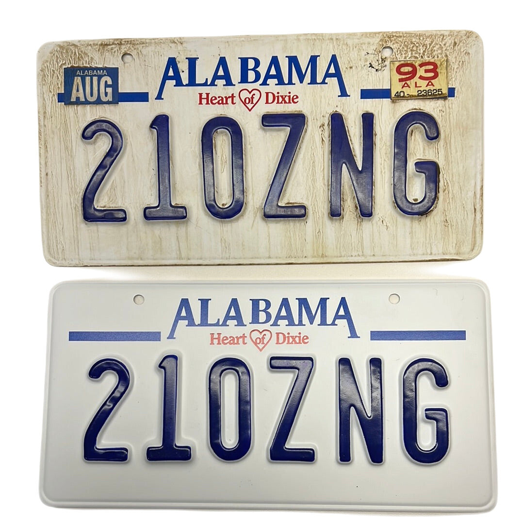 Alabama License Plates Just Mercy Movie Prop Y'allywood Props 210ZNG