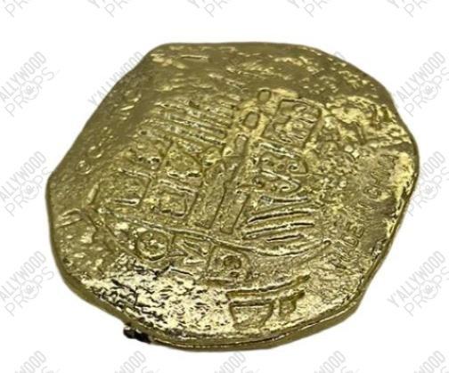 Gold Coin from Treasue Vault Jumanji: The Next Level Movie Prop Y'allywood Props