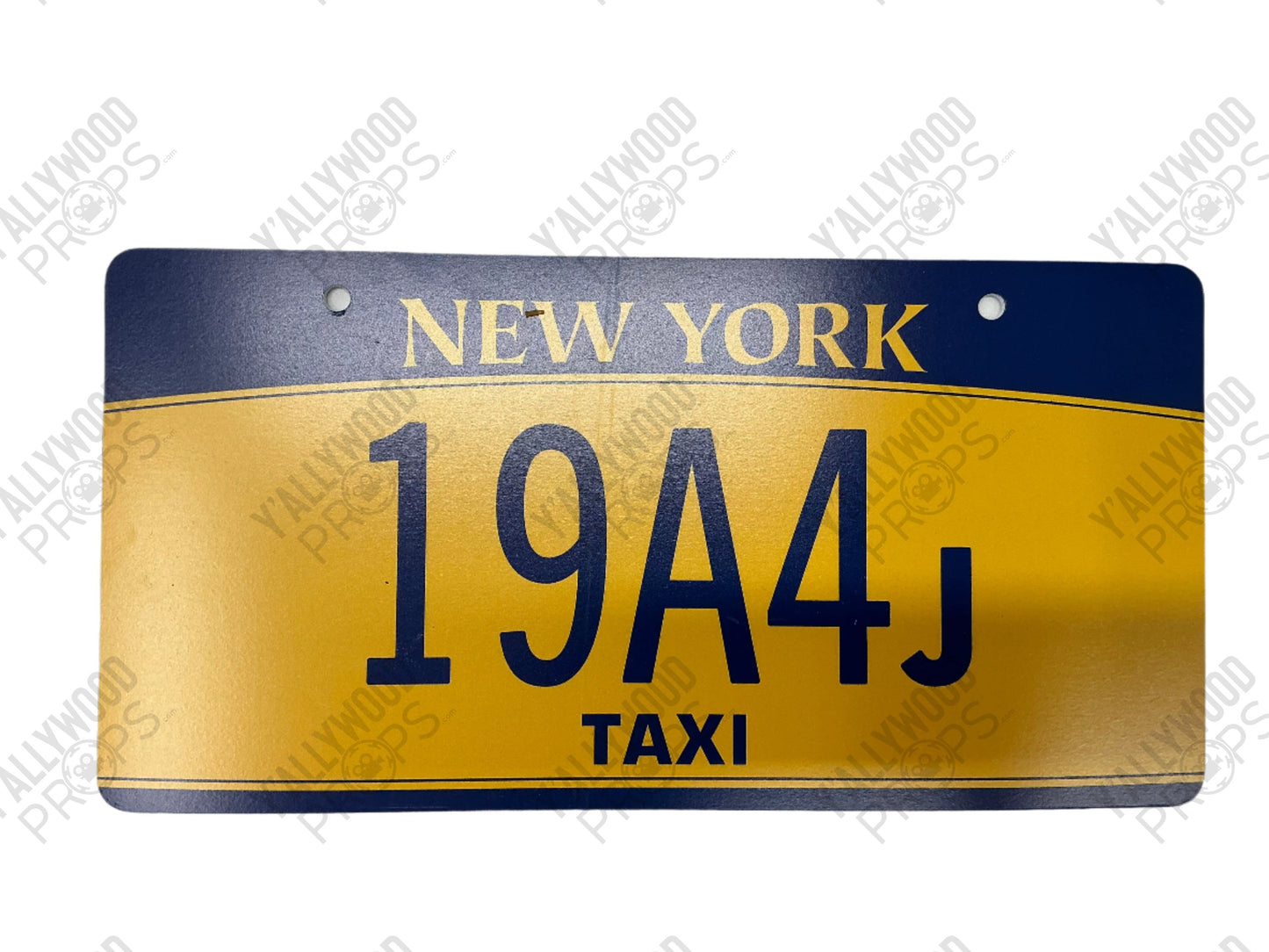 Taxi License Plate Coming 2 America (2021) Movie Prop Y'allywood Props Screen Used - 19A4j