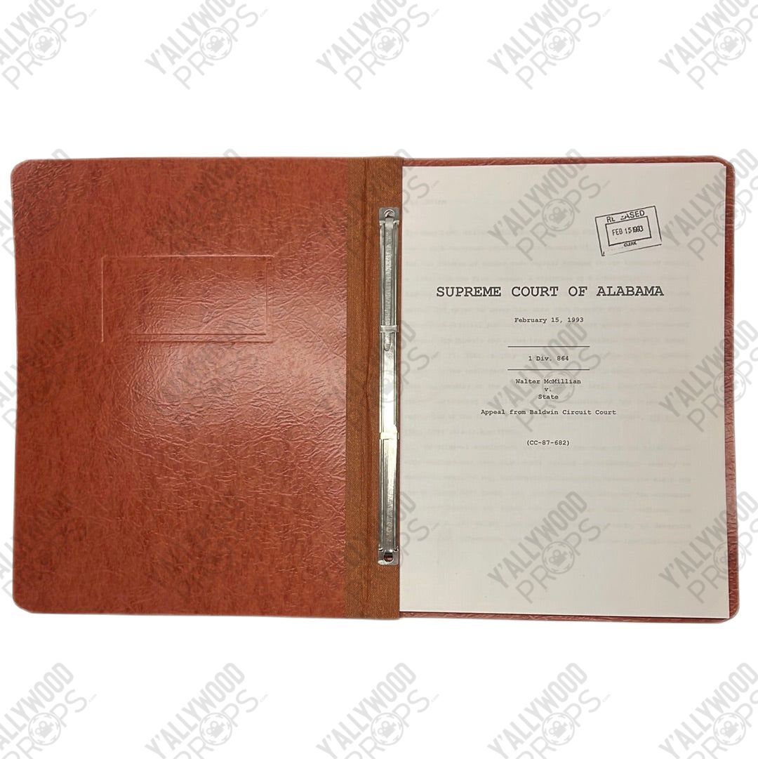 Supreme Court Ruling Just Mercy Movie Prop Y'allywood Props