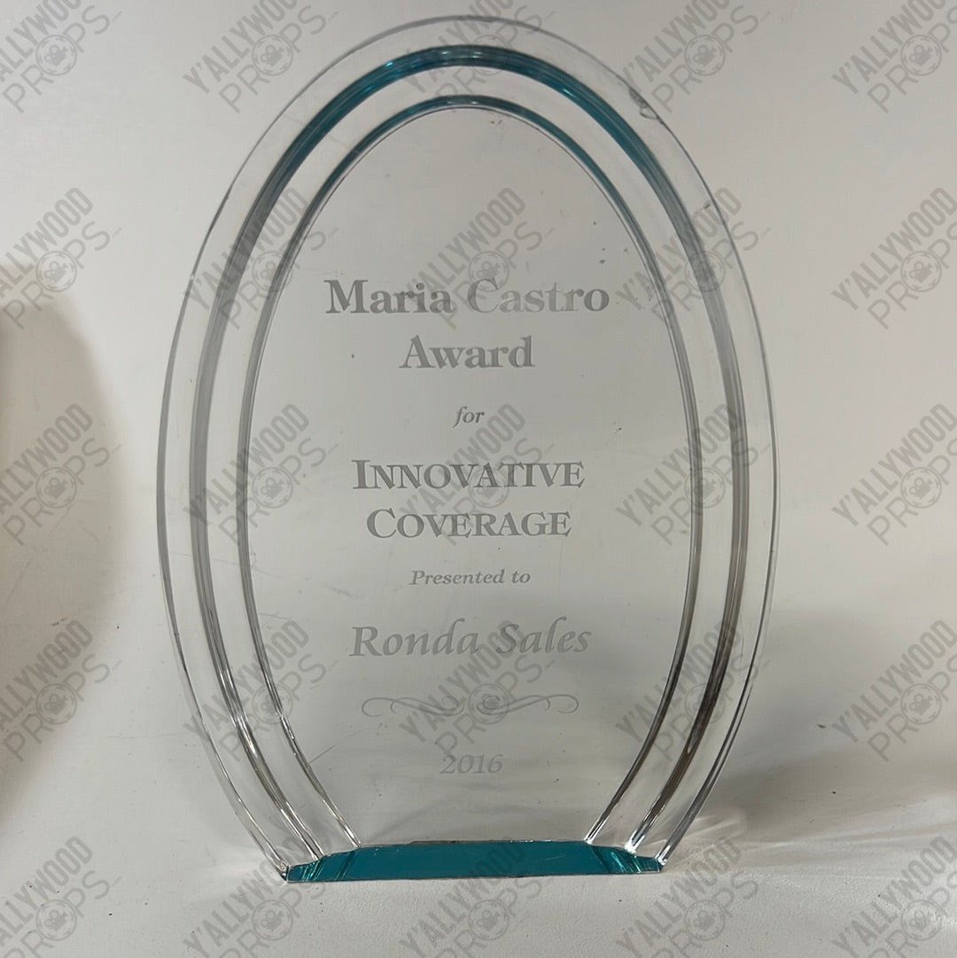 Ronda Sales Award from Being Mary Jane Movie Prop Y'allywood Props
