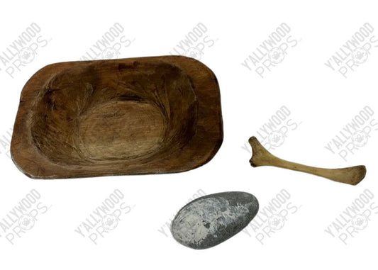 Cave Bowl, Spoon & Mixing Rock S1E10 Doom Patrol Movie Prop Y'allywood Props