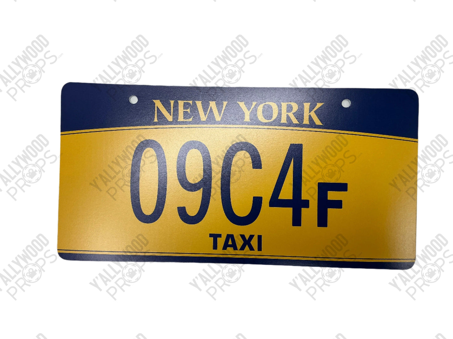 Taxi License Plate Coming 2 America (2021) Movie Prop Y'allywood Props Production Used - 89E0b