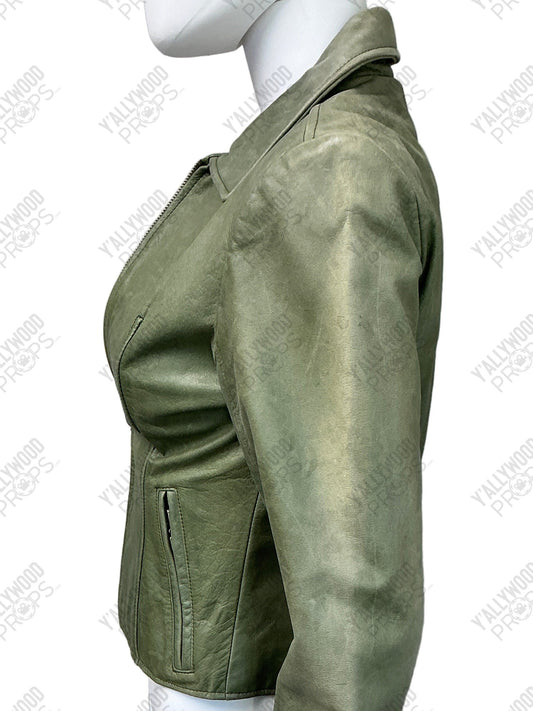 Robbie's Closet Leather Jacket The Beanie Bubble (2023) Wearable Wardrobe Y'allywood Props