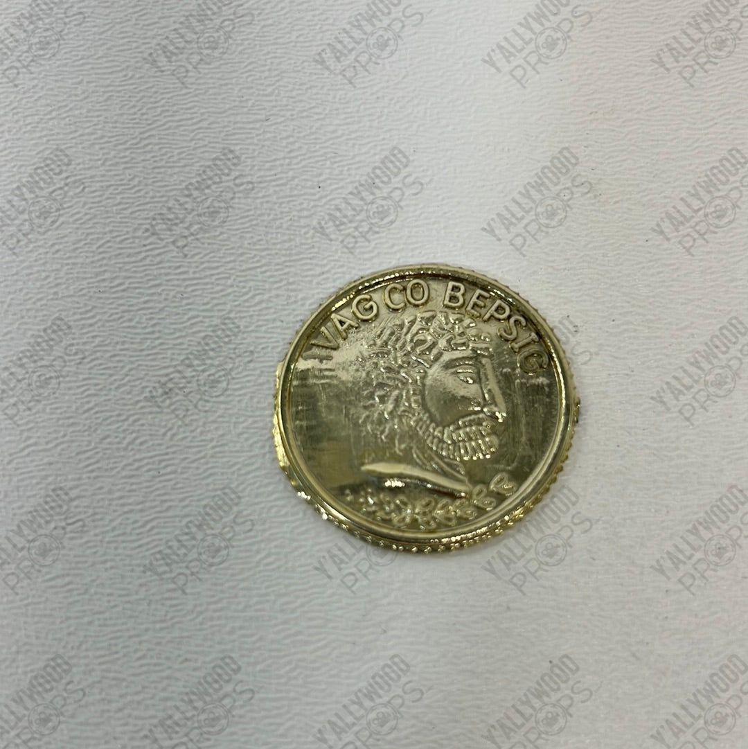 Gold Coin from Treasue Vault Jumanji: Next Level Movie Prop Y'allywood Props