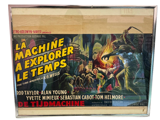 H.G. Wells The Time Machine Movie Poster French (1960) Memorabilia Y'allywood Props