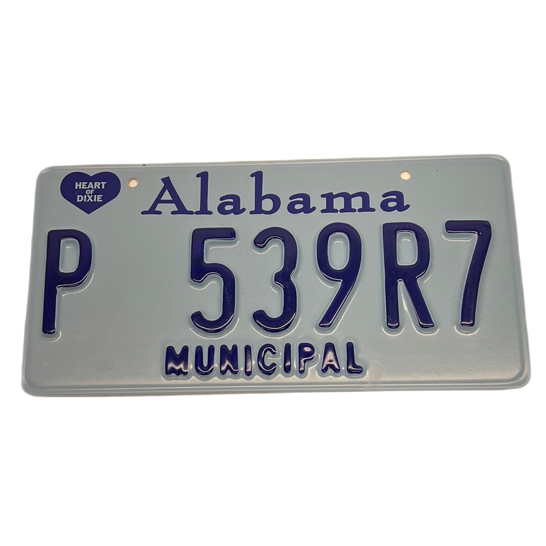 Alabama Municipal License Plates Just Mercy Movie Prop Y'allywood Props