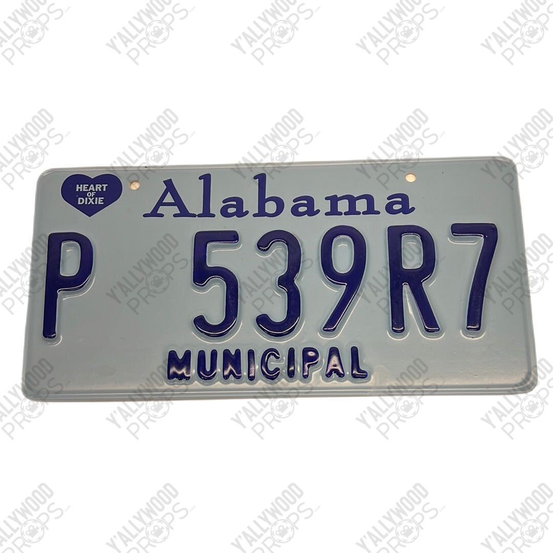 Alabama Municipal License Plates Just Mercy Movie Prop Y'allywood Props