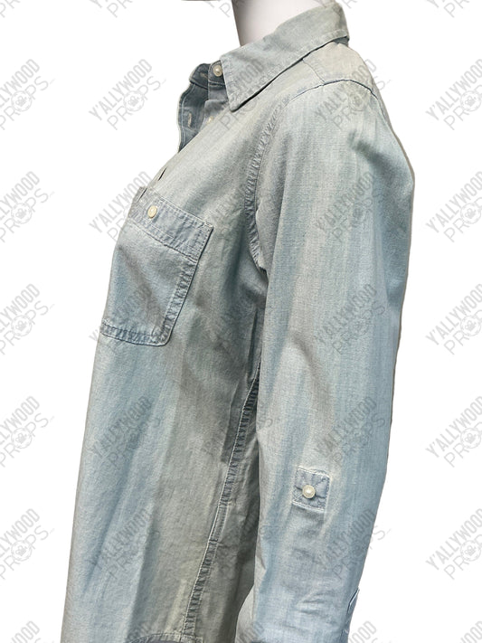 Robbie's Closet Button Up Shirt The Beanie Bubble (2023) Wearable Wardrobe Y'allywood Props