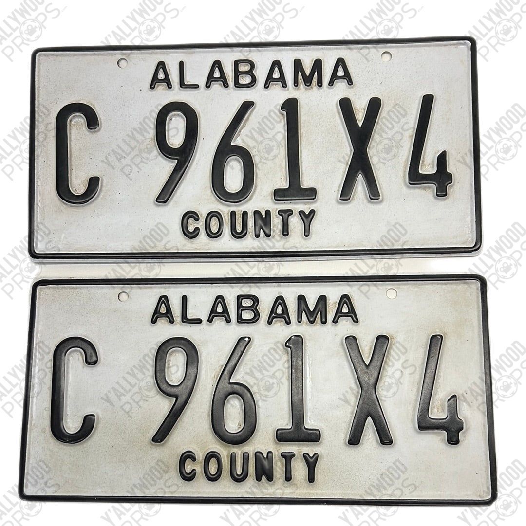 Alabama County License Plates Just Mercy Movie Prop Y'allywood Props C 961X4