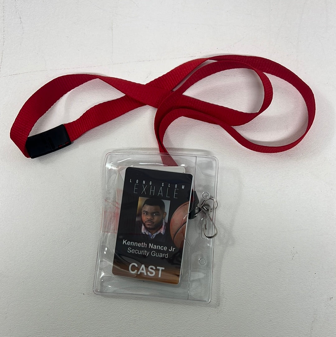 Long Slow Exhale Cast ID Badges Movie Prop Y'allywood Props Kenneth Nance Jr