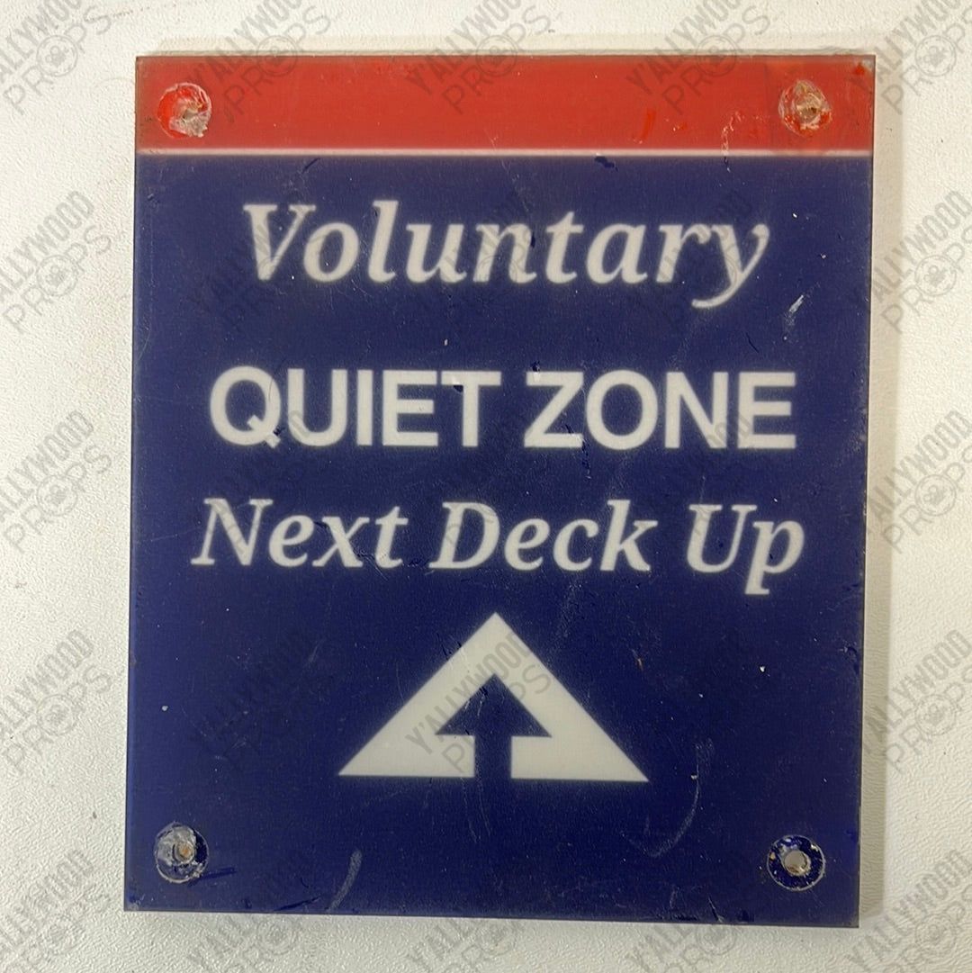 Staten Island Ferry Signs Spider-Man: Homecoming Movie Prop Y'allywood Props Voluntary Quiet Zone 7x6”