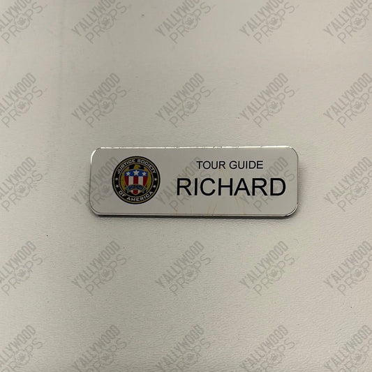 Richard, The Shade’s Name Badge JSA Tour S3 E13 Stargirl Movie Prop Y'allywood Props