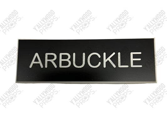 Arbuckle Nametag S1E12 Doom Patrol Movie Prop Y'allywood Props