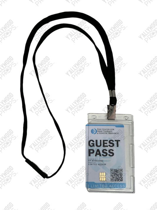 Research ID Badge Lynn's Lab Black Lightning (2018-2021) Movie Prop Y'allywood Props Guest Pass