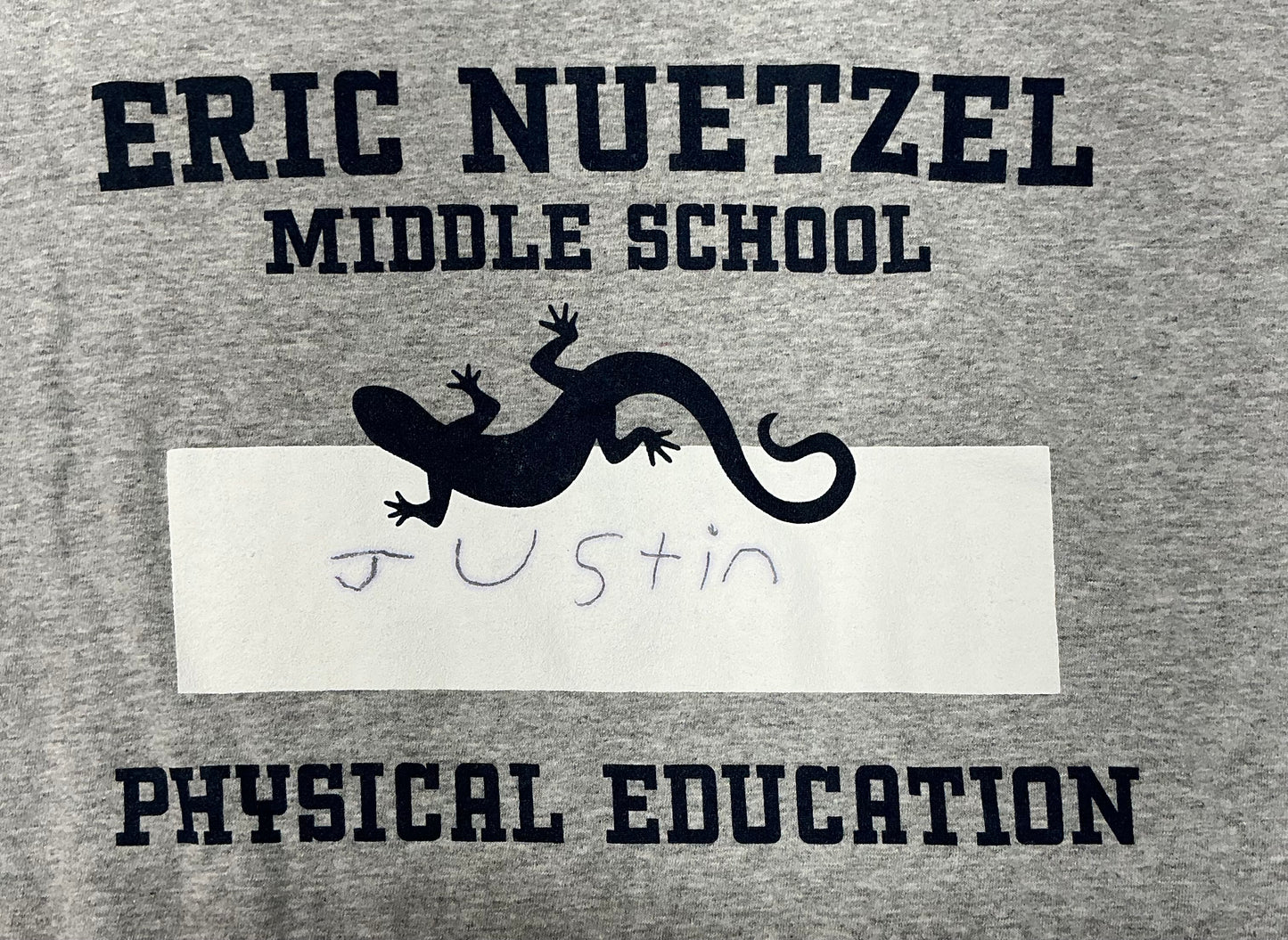 Middle School PE T-Shirts Me Apple TV Series (2024) Y'allywood Props YXL Justin