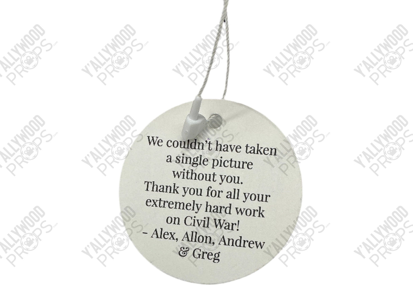 Camera Cast & Crew Gift Civil War (2024) Movie Prop Y'allywood Props