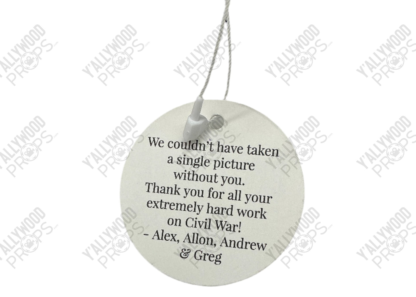 Camera Cast & Crew Gift Civil War (2024) Movie Prop Y'allywood Props