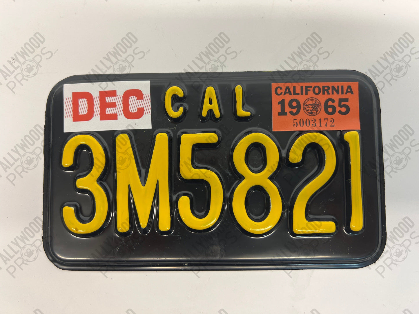 1965 License Plates Kreese Flashback S3E2 Cobra Kai Movie Prop Y'allywood Props 3M5821 Kreeses Motorcycle Plate