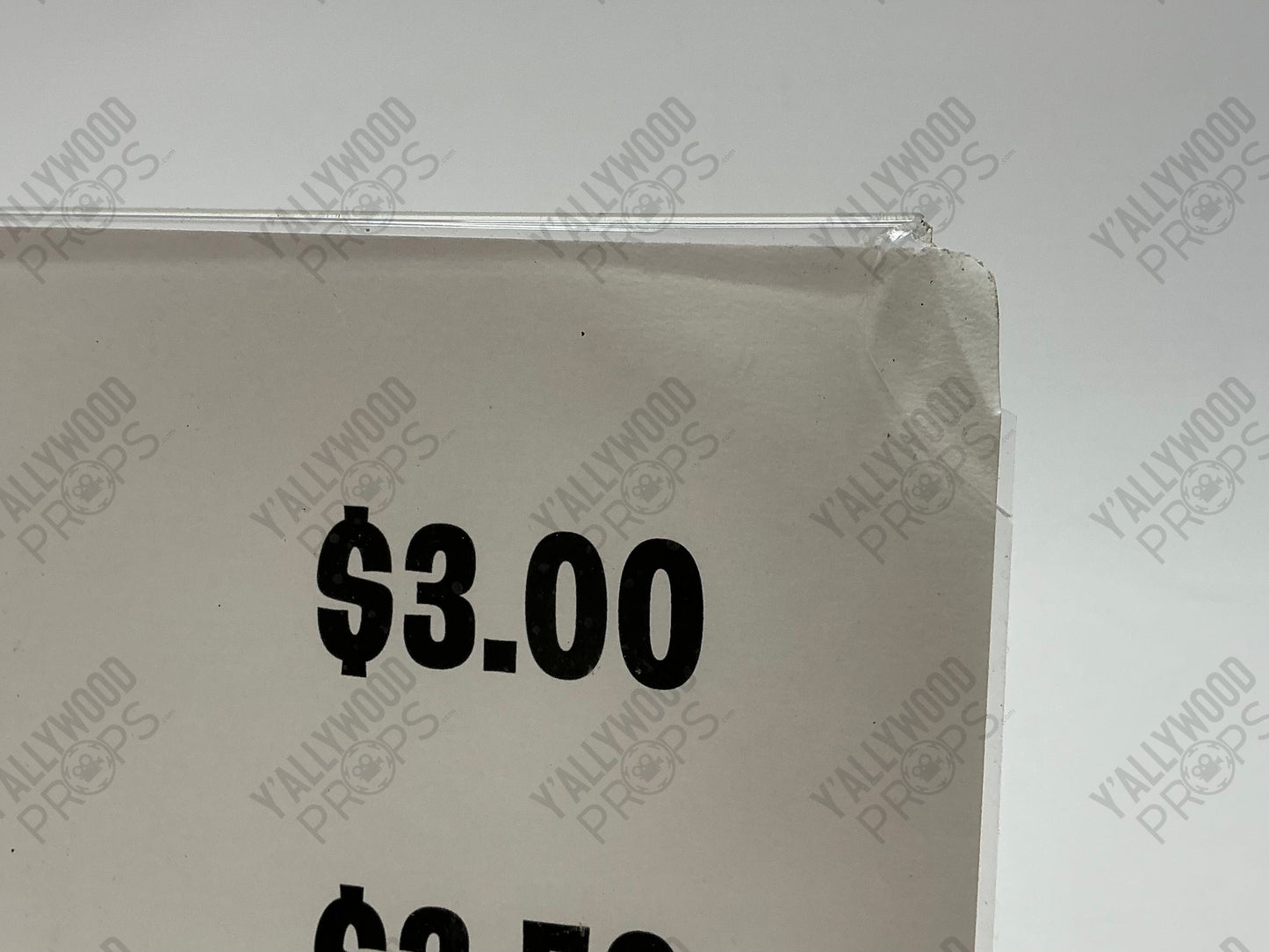 Super Fan Expo Concessions Sign S2E4 Heels (2021) Movie Prop Y'allywood Props
