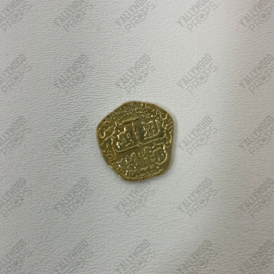 Gold Coin from Treasue Vault Jumanji: Next Level Movie Prop Y'allywood Props