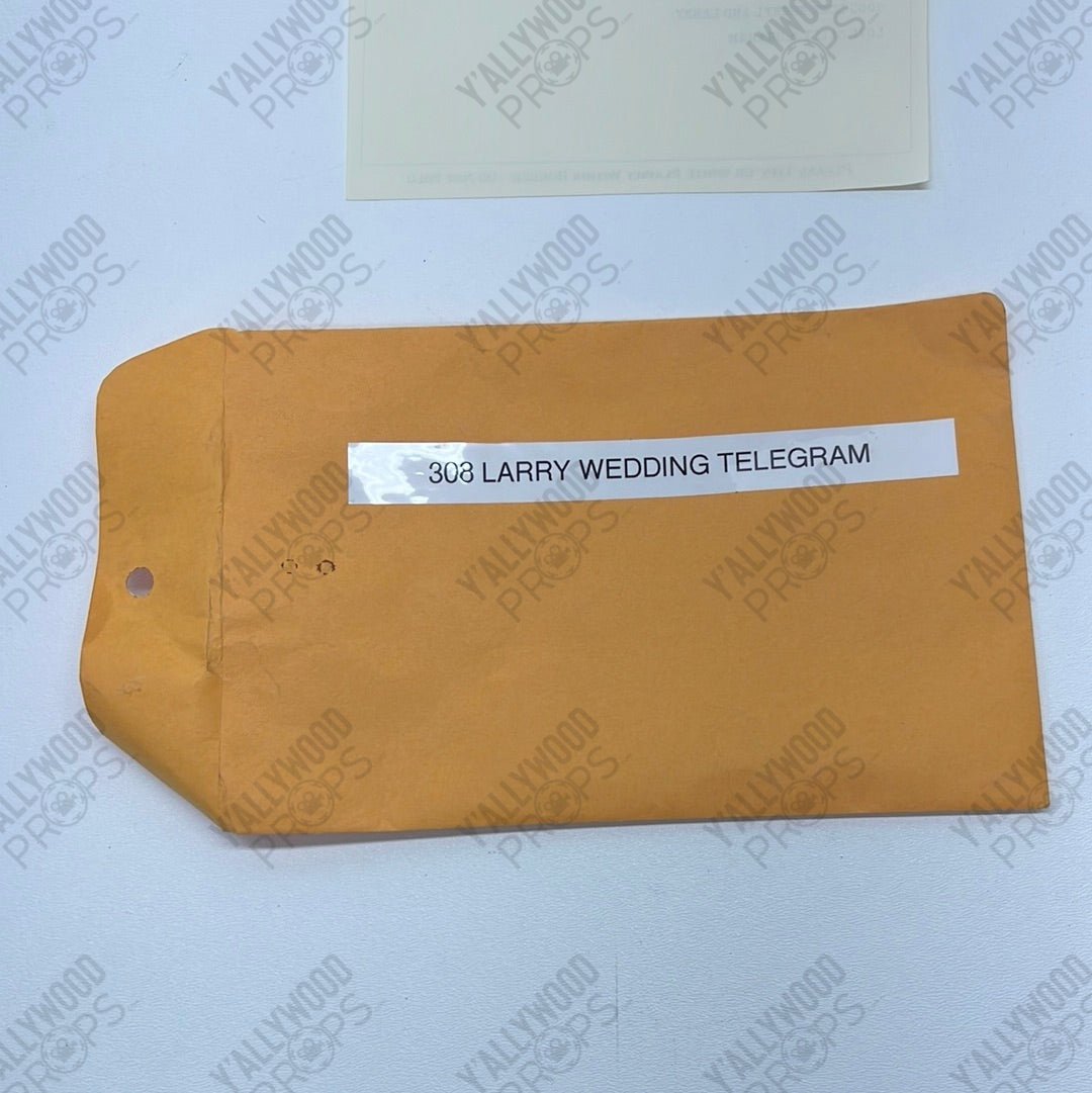 Larry’s Weddimg Telegram S3E8 Doom Patrol Movie Prop Y'allywood Props