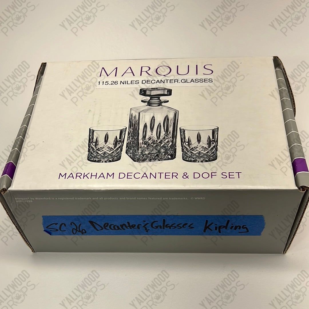 Nile’s Decanter & Glasses S1E4 Doom Patrol Movie Prop Y'allywood Props