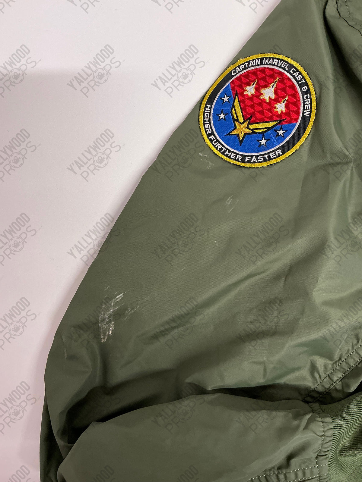 Captain Marvel Flight Jacket Cat & Crew Gift (2019) Wearable Wardrobe Y'allywood Props