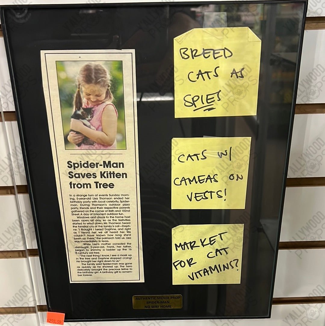 James Jonah Jameson Clippings Spider-man: No Way Home Movie Prop Y'allywood Props