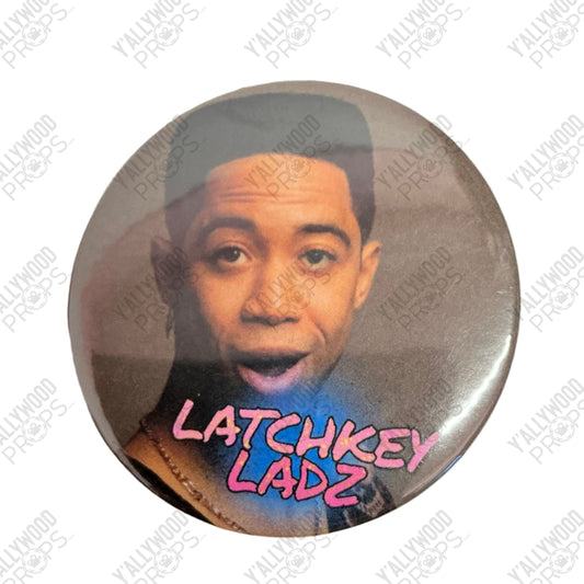 Cass' Latchkey Ladz buttons The Big Door Prize (2023-2024) Movie Prop Y'allywood Props 2" Pin 2 on screen