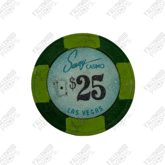 Savoy Casino Poker Chips Vegas TV Series (2012-2013) Movie Prop Y'allywood Props $25