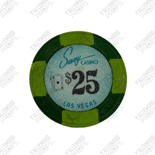 Savoy Casino Poker Chips Vegas TV Series (2012-2013) Movie Prop Y'allywood Props $25