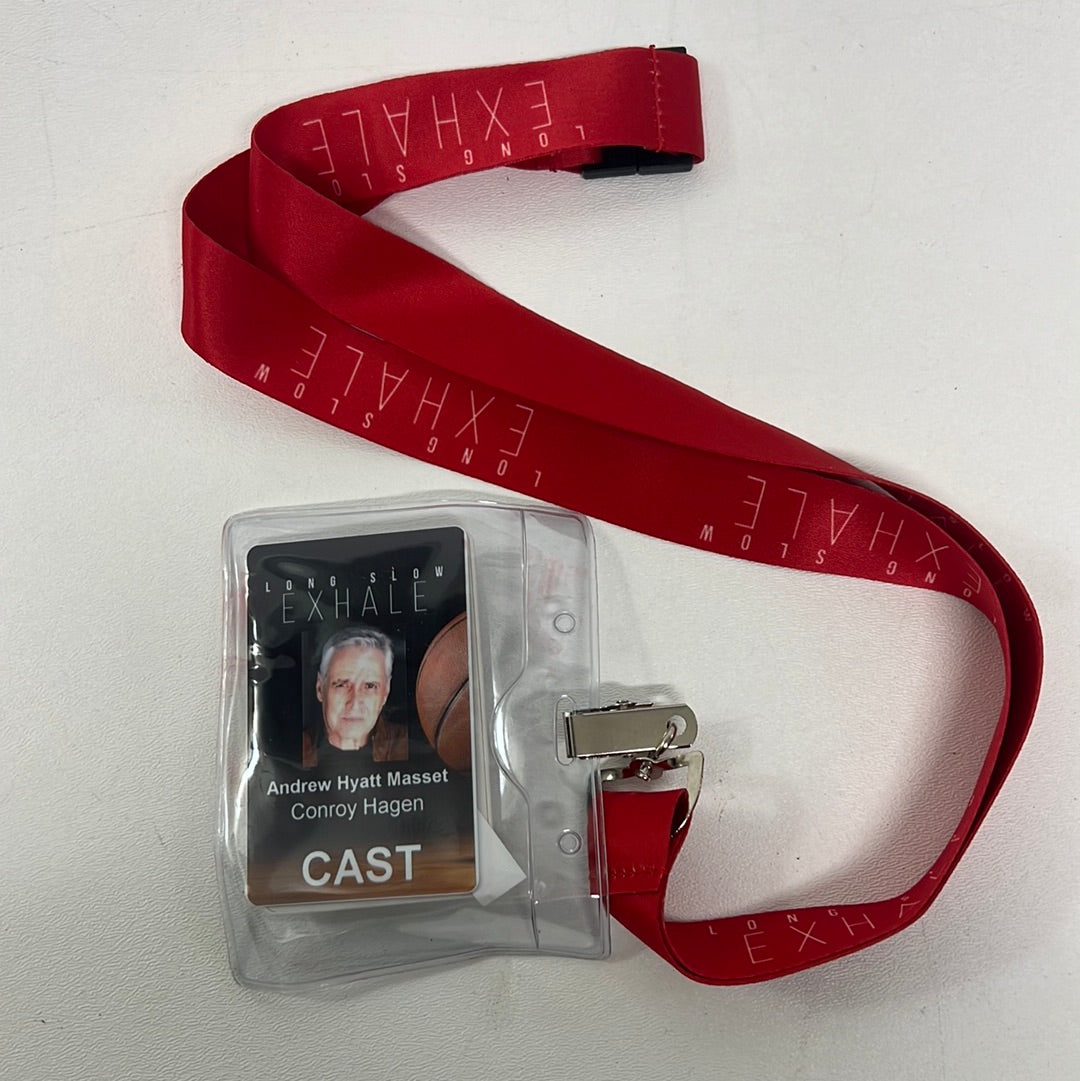 Long Slow Exhale Cast ID Badges Movie Prop Y'allywood Props Andrew Hyatt Masset