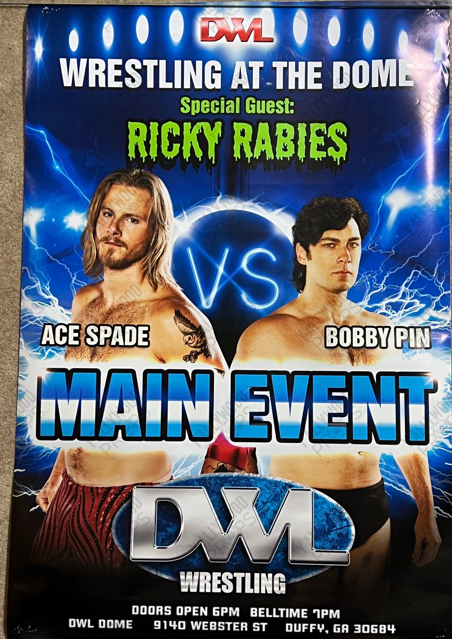 Ace Spade vs Bobby Pin Poster Heels (2021) Movie Prop Y'allywood Props