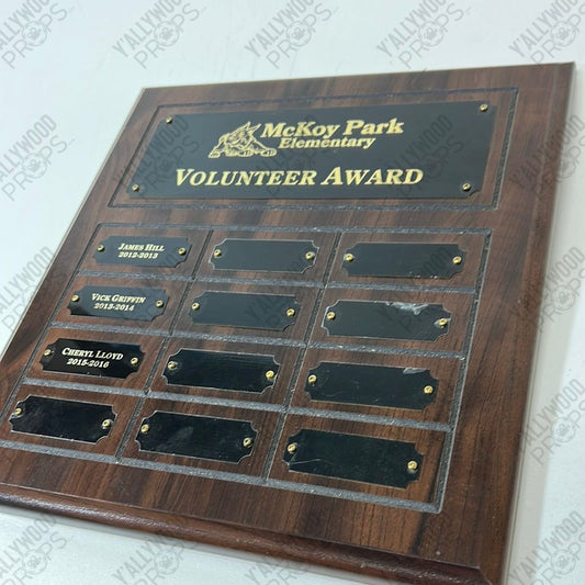 Raising Dion Plaque, McKoy Park Elementary Movie Prop Y'allywood Props