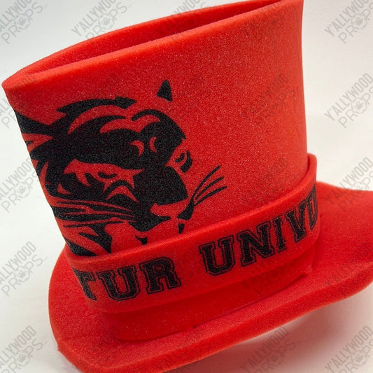 Decatur University Foam Hat Life of the Party Wardrobe Y'allywood Props