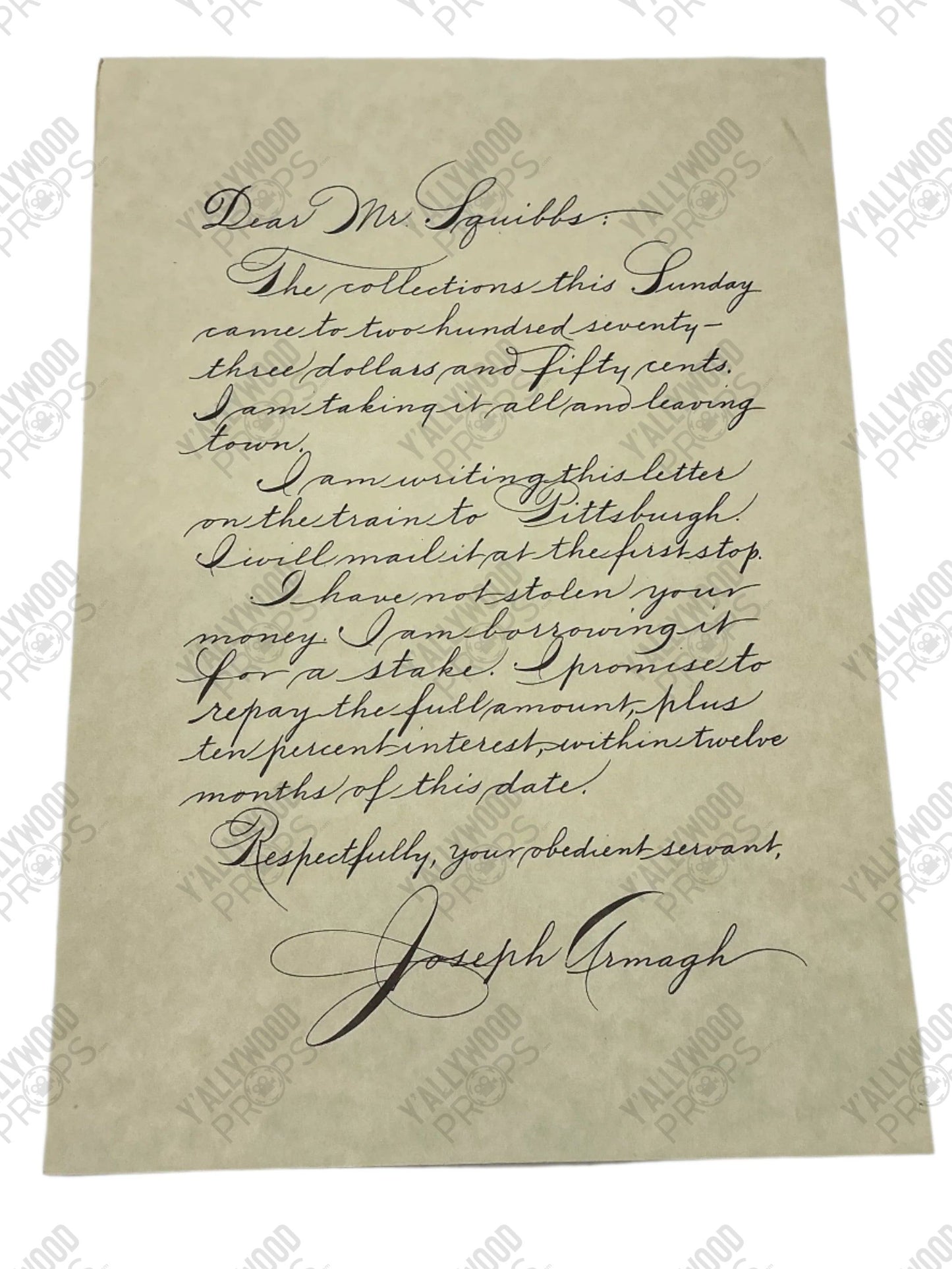 Easter Egg Letter Pirates of the Caribbean: Dead Men Tell No Tales (2017) Movie Prop Y'allywood Props