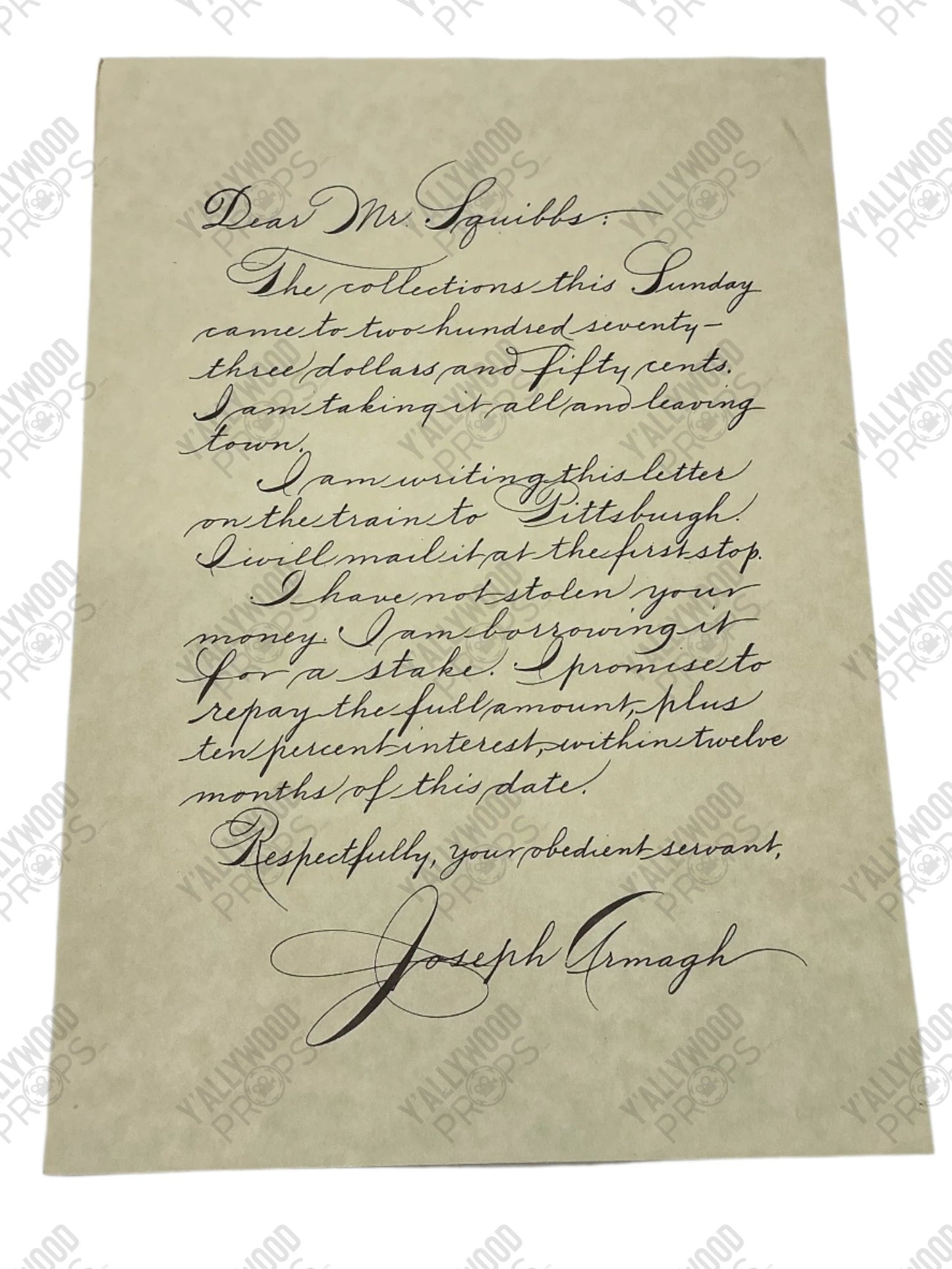 Easter Egg Letter Pirates of the Caribbean: Dead Men Tell No Tales (2017) Movie Prop Y'allywood Props