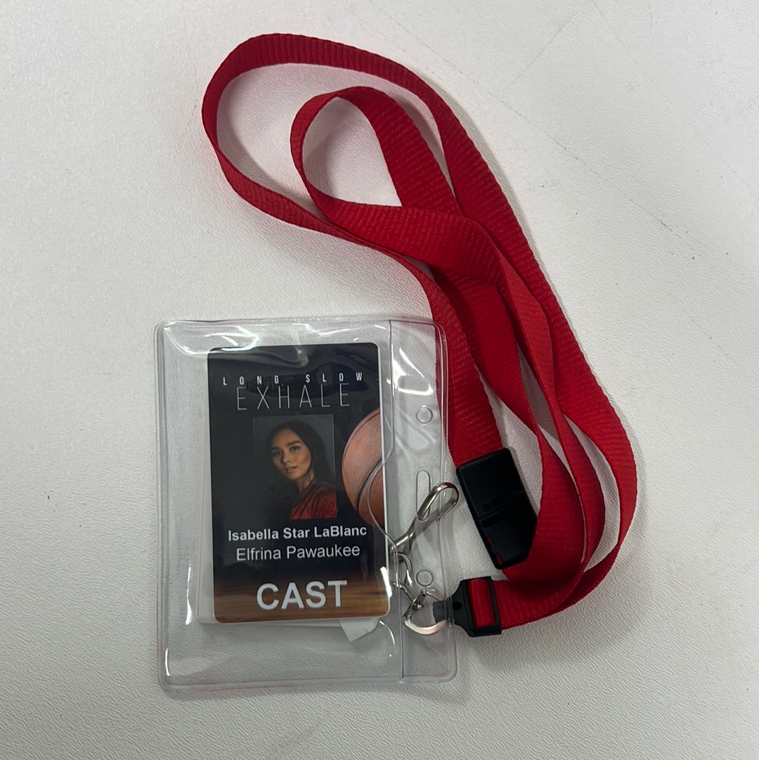 Long Slow Exhale Cast ID Badges Movie Prop Y'allywood Props Isabella Star LaBlanc