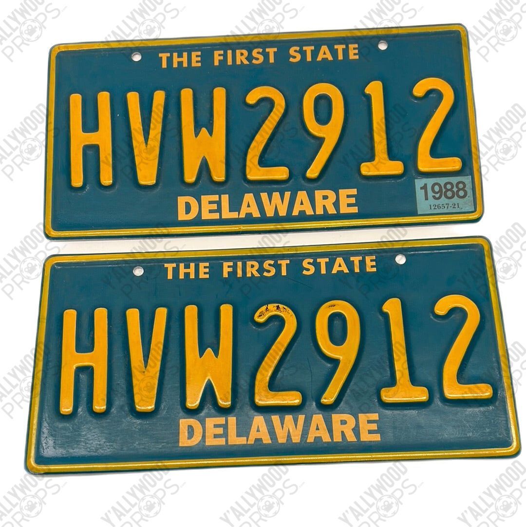 Delaware License Plates Just Mercy Movie Prop Y'allywood Props HVW2912