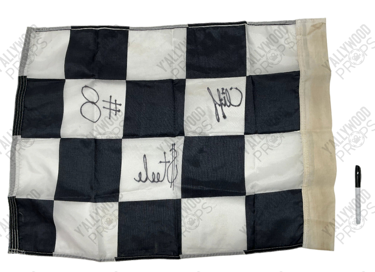 Cliff Steele Autographed Race Flag S1E13 Doom Patrol Movie Prop Y'allywood Props