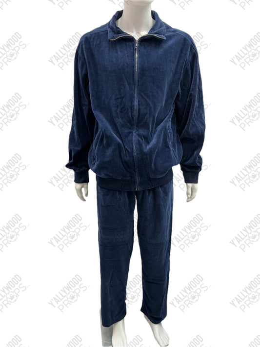 George Segal, Pop's Jumpsuit The Goldbergs Wearable Wardrobe Y'allywood Props Blue